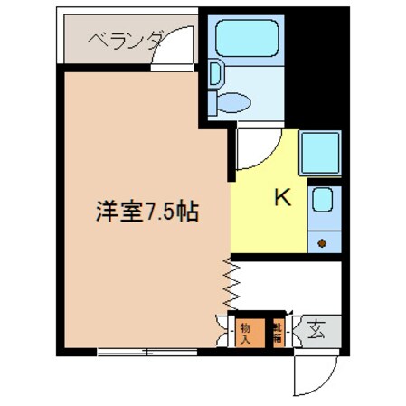 権堂駅 徒歩6分 1階の物件間取画像